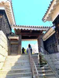 薬医門例：松山城二ノ門　